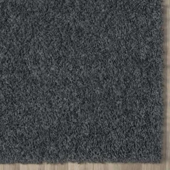 Wohnen Hochflor Teppich in dunklem Grau - Bescion