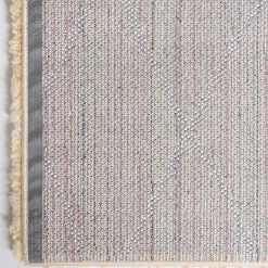 Hot Wohnen Hochflor Teppich Läufer in Gelb und Creme - Luzifania