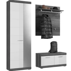 Sale Wohnen Hochglanz Dielenmöbel Set - Nancys (dreiteilig)
