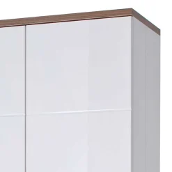 Clearance Wohnen Hochglanz Vitrine in Weiß - Icadro