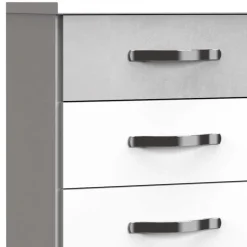 Hot Wohnen Hochkommode in Weiß & Beton Optik - Hotti
