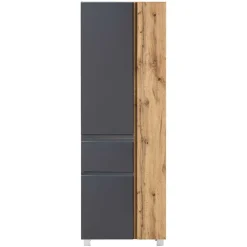 Wohnen Hochschrank mit drei Türen mit Schublade - Jambi