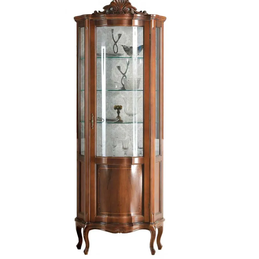 Sale Wohnen Hochwertige Vitrine im Barock Stil Dentro 214cm hoch