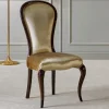 Wohnen Hochwertiger Polsterstuhl aus Samt Beige - Fouzi