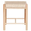 Discount Wohnen Hocker in Natur mit Geflechtsitz - Athenas