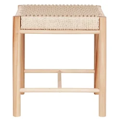 Discount Wohnen Hocker in Natur mit Geflechtsitz - Athenas