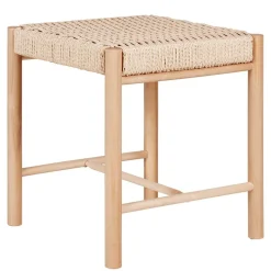 Discount Wohnen Hocker in Natur mit Geflechtsitz - Athenas