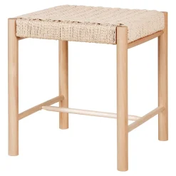 Discount Wohnen Hocker in Natur mit Geflechtsitz - Athenas