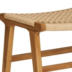 Discount Wohnen Hocker mit Kordelgeflecht-Sitz - Merlan