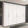 Clearance Wohnen Hoher Kleiderschrank mit 3 Falttüren - Tivierto