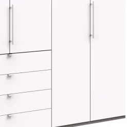 Clearance Wohnen Hoher Kleiderschrank mit 3 Falttüren - Tivierto