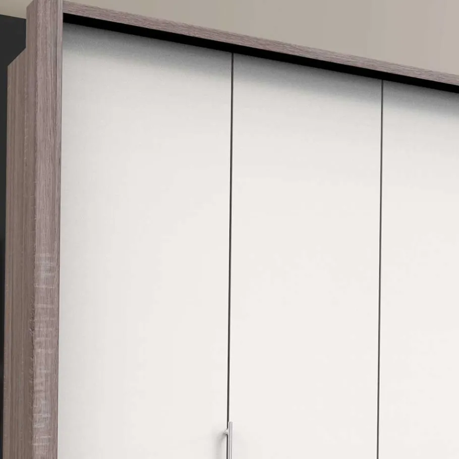 Clearance Wohnen Hoher Kleiderschrank mit 3 Falttüren - Tivierto