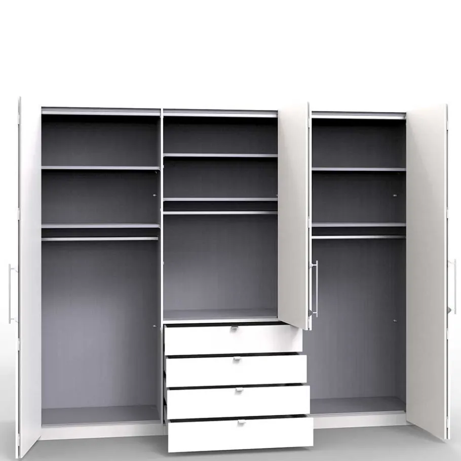 Clearance Wohnen Hoher Kleiderschrank mit 3 Falttüren - Tivierto