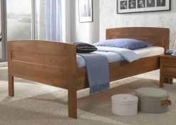 Clearance Wohnen Hohes Bett Florentina aus Buche Massivholz