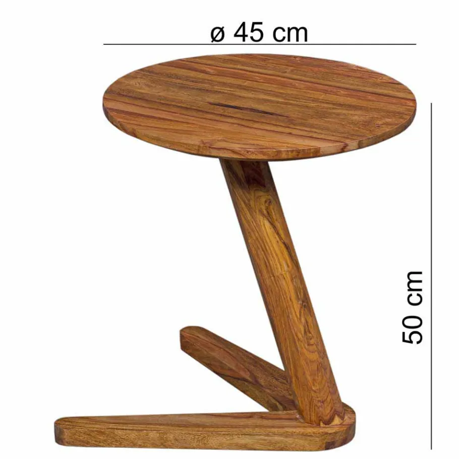 Sale Wohnen Holz Designertisch Jamsons mit Tischplatte rund