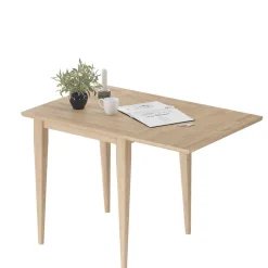 Discount Wohnen Holz Küchentisch mit Klappe aus Eiche - Emplova