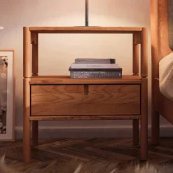 Hot Wohnen Holzbett aus Wildbuche Natur - Indrya