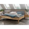 Sale Wohnen Holzbett aus Wildeiche in 140x200 cm - Martinez