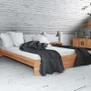 New Wohnen Holzbett Barvuda aus Kernbuche Massivholz