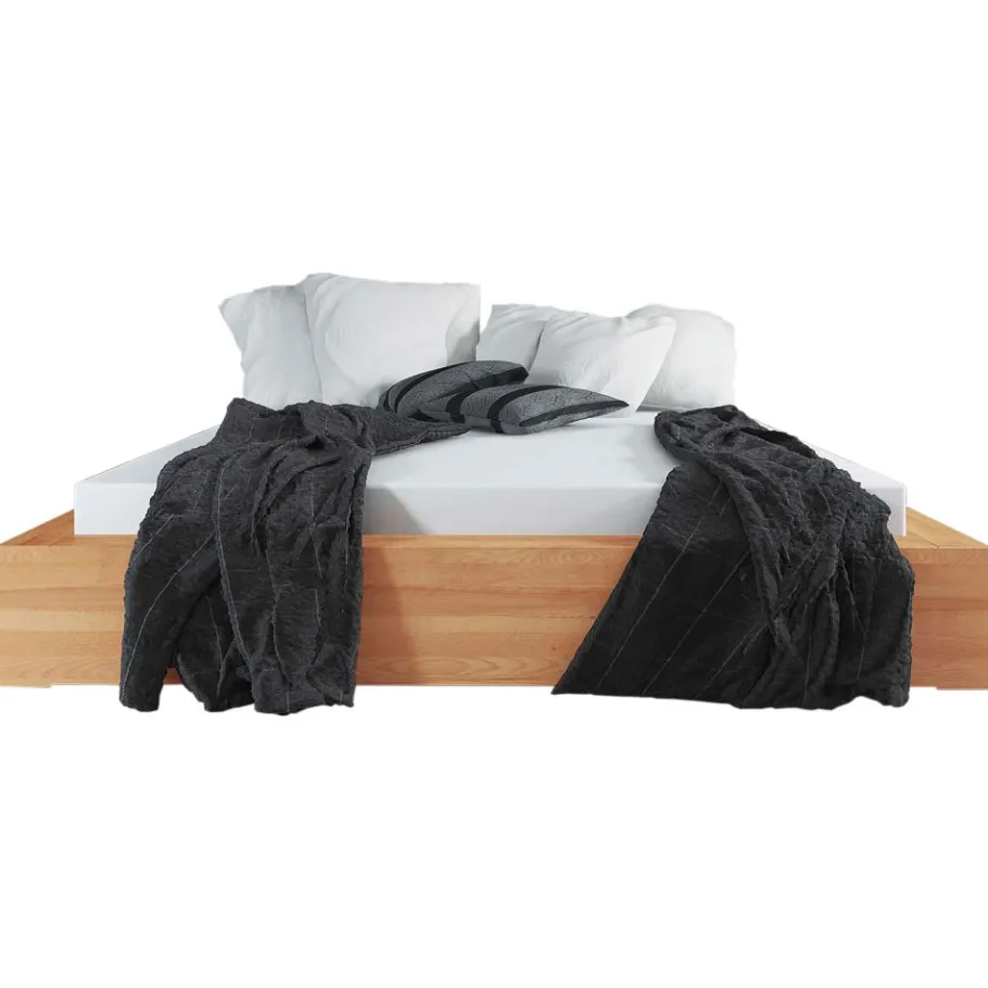 New Wohnen Holzbett Barvuda aus Kernbuche Massivholz