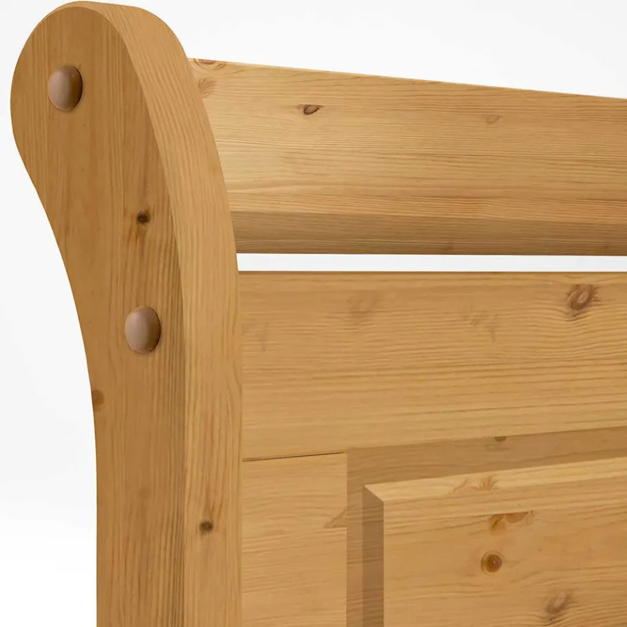 Sale Wohnen Holzbett Corabia mit Nachtkommoden (dreiteilig)