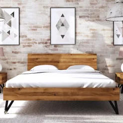 Discount Wohnen Holzbett mit Überlänge 220 cm - Mandirov