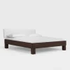 Online Wohnen Holzbett Valdis in Buche Wenge massiv