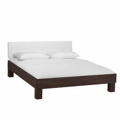Online Wohnen Holzbett Valdis in Buche Wenge massiv