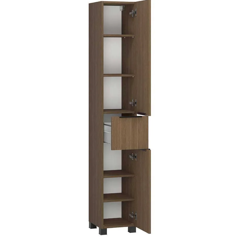 New Wohnen Holzdekor Badausstattung Set - Ucaida (vierteilig)