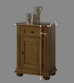 Hot Wohnen Holzkommode Terezza aus Fichte Massivholz
