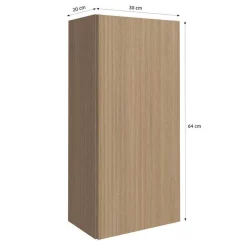 Clearance Wohnen Holzoptik Badezimmermöbel Set - Leitha (fünfteilig)