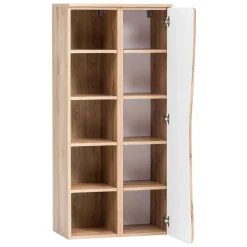 Outlet Wohnen Holzoptik Badmöbel mit Baumkante - Tofias (dreiteilig)