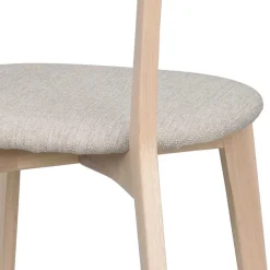 New Wohnen Holzstühle mit Polstersitz - Mikene (2er Set)