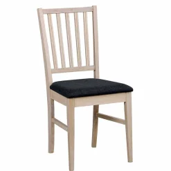 Best Wohnen Holzstuhl mit Stoffsitz Grau - Pessoa (2er Set)