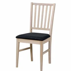 Best Wohnen Holzstuhl mit Stoffsitz Grau - Pessoa (2er Set)