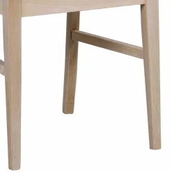 Best Wohnen Holzstuhl mit Stoffsitz Grau - Pessoa (2er Set)
