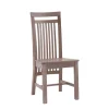 New Wohnen Holzstuhl Set Reverson in Grau Kiefer massiv (2er Set)