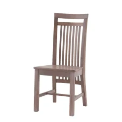 New Wohnen Holzstuhl Set Reverson in Grau Kiefer massiv (2er Set)
