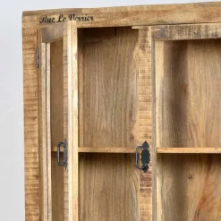 Discount Wohnen Holzvitrine Indri auf Rollen