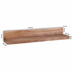 Sale Wohnen Holz-Wandboard Vislan in L-Form