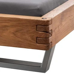 Best Wohnen Industrial Bett mit Recyclingleder Kopfteil - Cresp