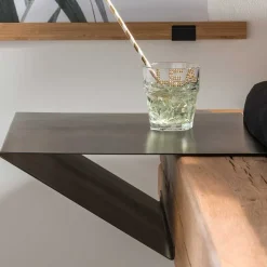 Best Wohnen Industrial Bett mit Recyclingleder Kopfteil - Cresp