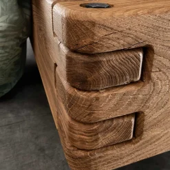 Best Wohnen Industrial Bett mit Recyclingleder Kopfteil - Cresp