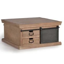 New Wohnen Industrial Chic Couchtisch mit Stauraum - Jantonia