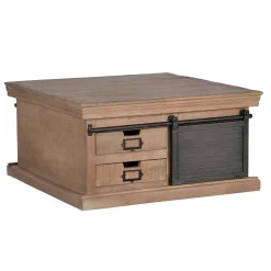 New Wohnen Industrial Chic Couchtisch mit Stauraum - Jantonia
