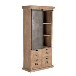 Wohnen Industrial Chic Schrank aus Mangobaum Massivholz - Jantonia