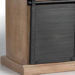Online Wohnen Industrial Chic TV Kommode mit Schiebetüren - Jantonia