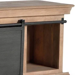 Online Wohnen Industrial Chic TV Kommode mit Schiebetüren - Jantonia