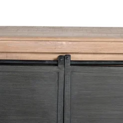 Online Wohnen Industrial Chic TV Kommode mit Schiebetüren - Jantonia