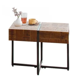 Hot Wohnen Industrial Couchtisch aus Akazie in Braun - Chadeys